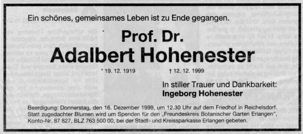 Prof. Dr. Adalbert Hohenester