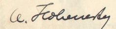 Unterschrift Adalbert Hohenester